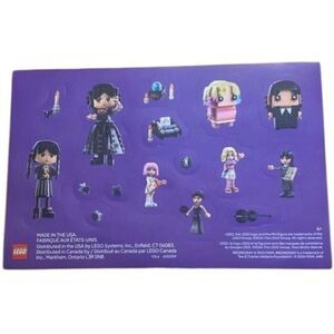 Lego Wednesday New Sticker Sheet Set 76781  76780 40750 Sheet NEW RARE Addams